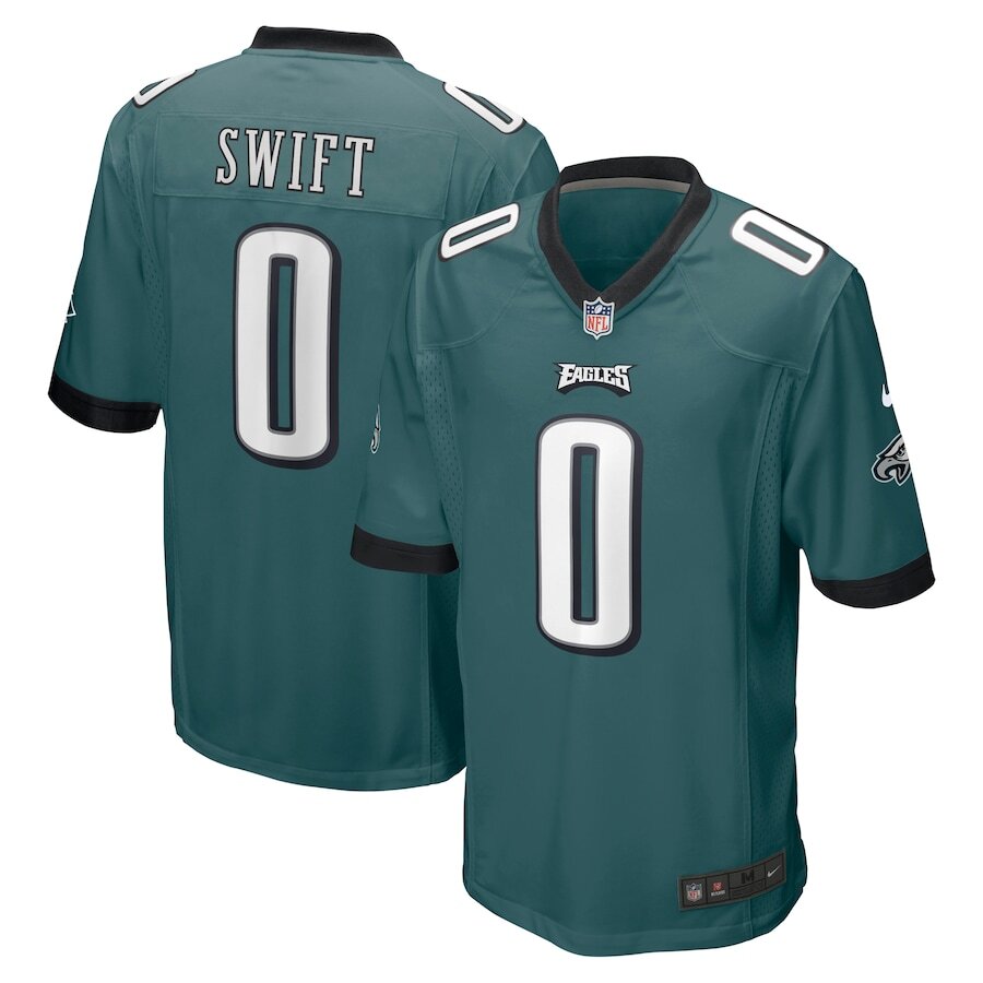 Youth Philadelphia Eagles D'Andre Swift Midnight Green Jersey