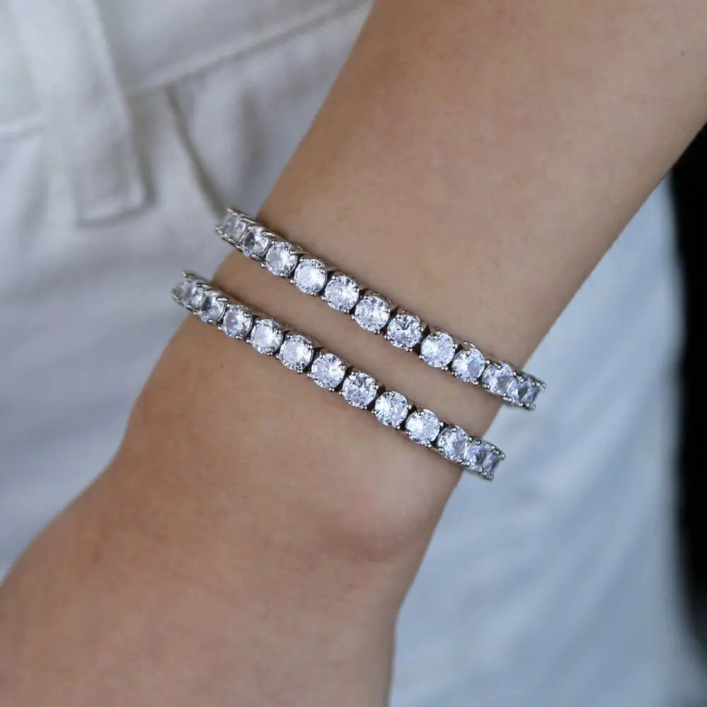 Silver Tennis Chain Bracelet