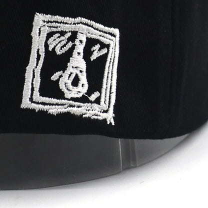 Sad Face Embroidered Baseball Cap